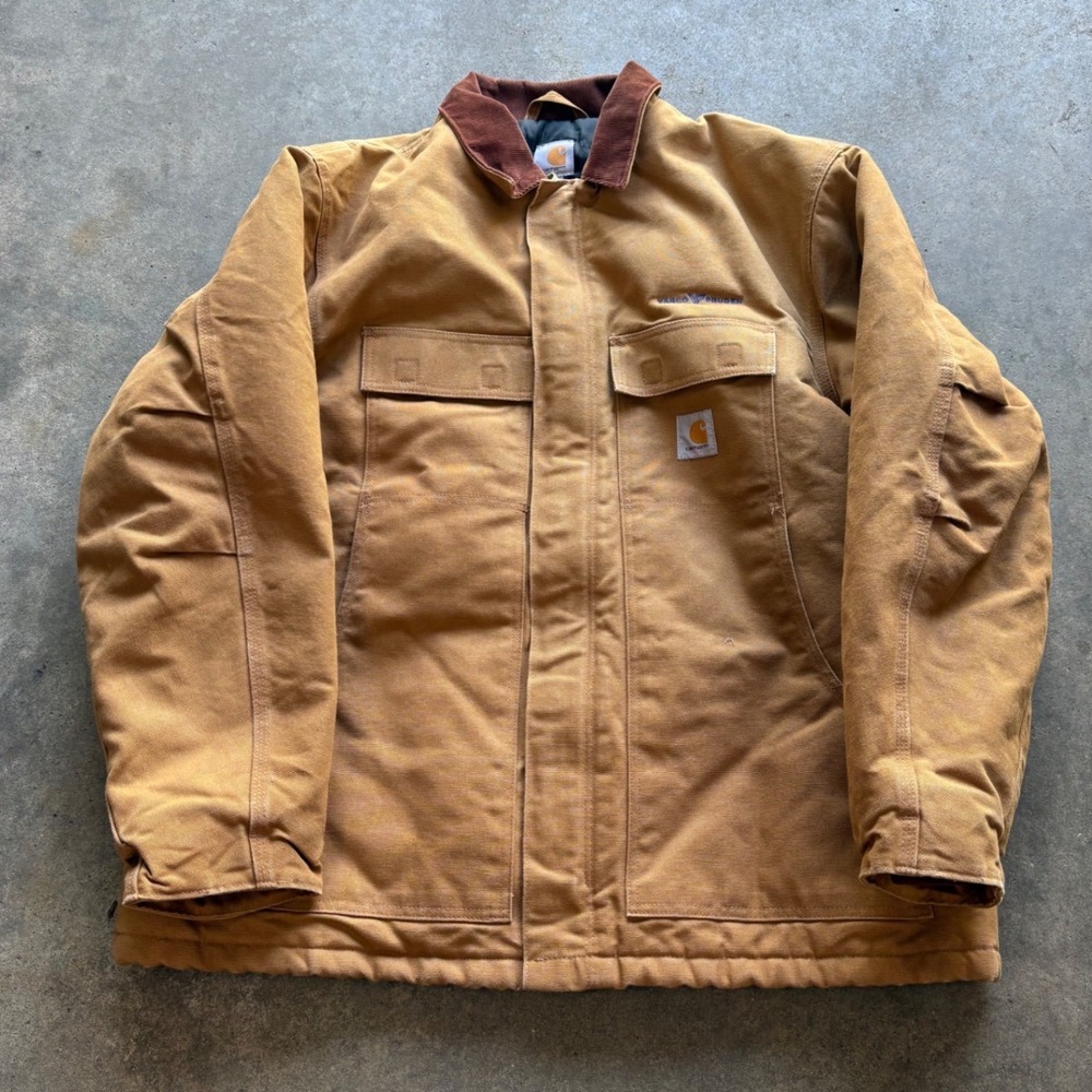Vintage 90s Tan Carhartt chore jacket size XL